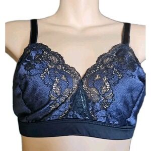 Wacoal 36C/D Bralette Black Lace Affair Wireless Back Closure 852256